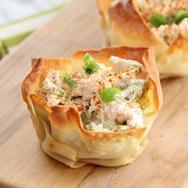 Chicken Salad Wonton Cups