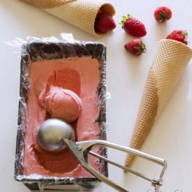 Frozen Strawberry Ice Cream