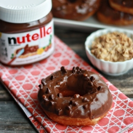 Easy Nutella Peanut Butter Doughnut