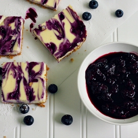 Blueberry Goat Cheese Bars