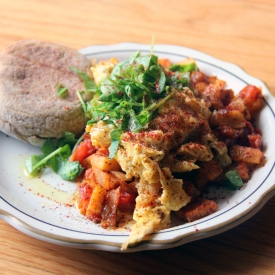 Healthier Hash Browns & Eggs