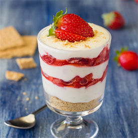 Strawberries and Cream Parfait