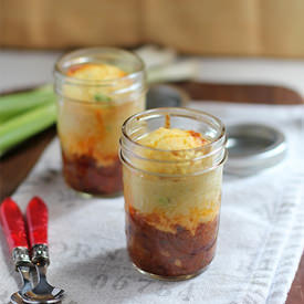 Vegetarian Chili Pie with Cornbread