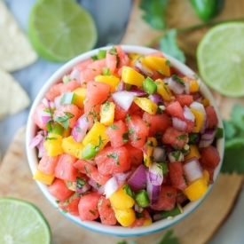 Watermelon Mango Pico de Gallo