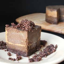 Raw Chocolate Peanut Butter Tart