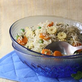 Baby Corn Pulao