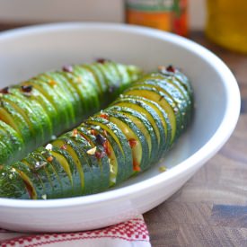 Italian Hassle-back Zucchini