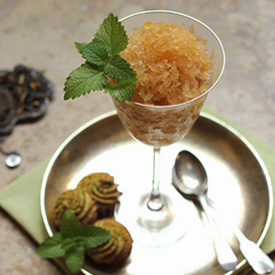 Mint Tea & Peach Granita