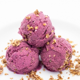 Blueberry Cardamom Crumb Ice Cream