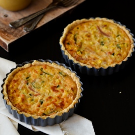 Eggless Double Corn Quiche