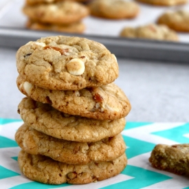 White Chocolate Pretzel Cookies