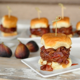 Pancetta Burgers w/ Fig Marmalade