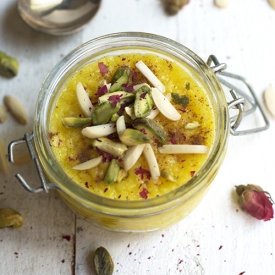 Persian Saffron Rice Pudding