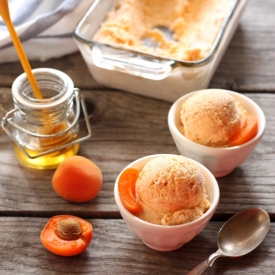 Roasted Apricot Honey Ice Cream