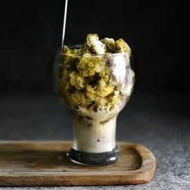 Jasmine Green Tea/Matcha Granita