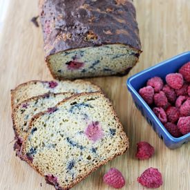 Raspberry Greek Yogurt Bread