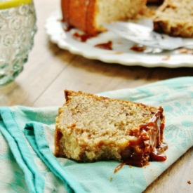 Toffee Pecan Bundt with Caramel