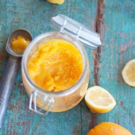 Peach Mango Citrus Sorbet