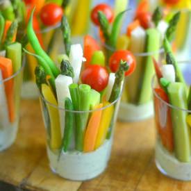 Green Goddess Veggie Dip Cups