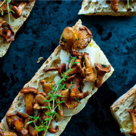 Chanterelle Bruschetta