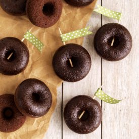 Baked Mini Chocolate Donuts