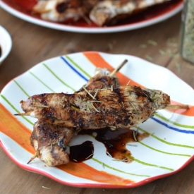 Balsamic Rosemary Chicken Skewers