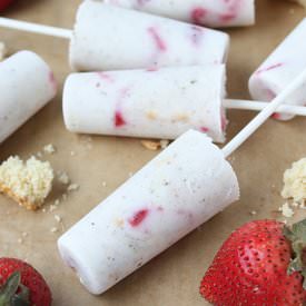 Strawberry Shortcake Yogurt Pops