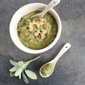 Paleo Walnut Sage Pesto