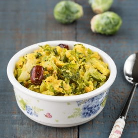 Brussels Sprouts Lentil Curry