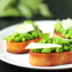 Pea Crostini