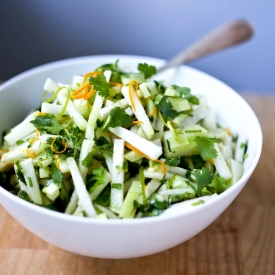 Kohlrabi Slaw with Cilantro & Lime