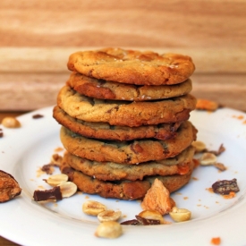 Butterfinger Peanut Butter Cookies