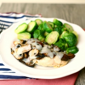 Cheesy Mushroom Chicken