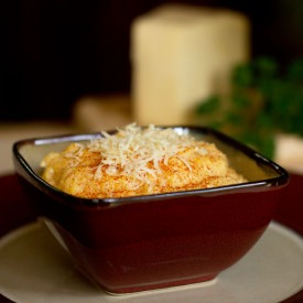 Smoky Polenta with Aged Cheddar