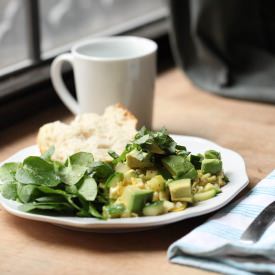 Avocado Zucchini Scramble