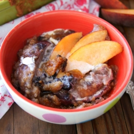 Spiced Chai Peach Blueberry Cobbler