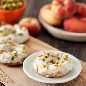 Peaches and Cream Doughnuts