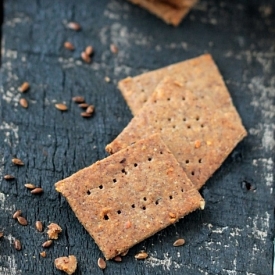 Healthy Flax Seed Crackers