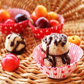 Chocolate Dipped Macaroons