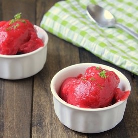 Strawberry Lime Sorbet