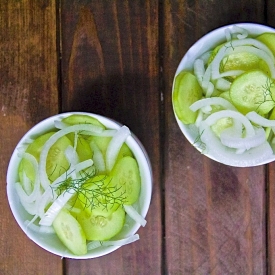 Cucumber, Onion & Vinegar Salad