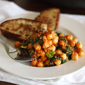 Spinach-Chickpea Saute