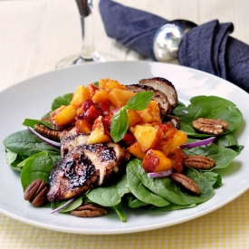 Peach and Basil Salsa