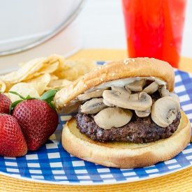 Gorgonzola-Stuffed Burgers