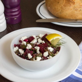 Asparagus Beet & Goat Cheese Salad