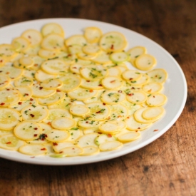 Summer Squash Carpaccio Salad