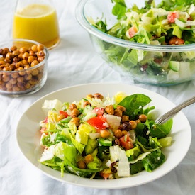 Chopped Salad w/ Roasted Chickpeas