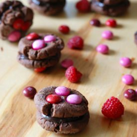 Raspberry Fudge Cookies