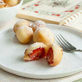 Fresh Strawberry Fritters