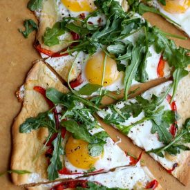 Egg, Arugula, & Parmesan Flatbread